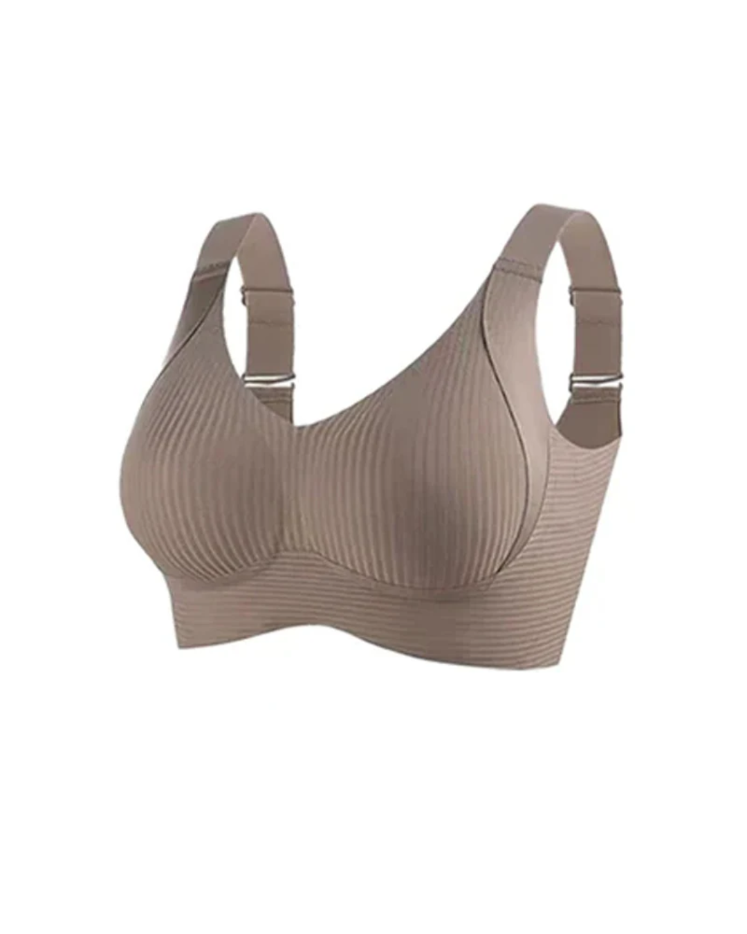 Women's Solid Color Four Rows Adjustable Wireless Bra