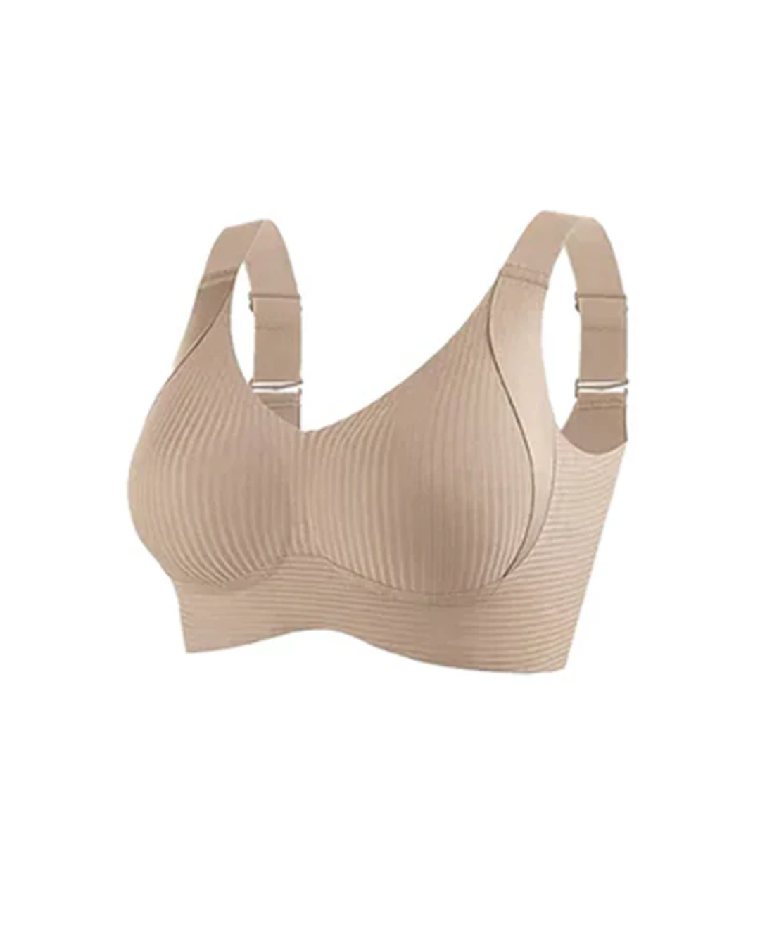 Women's Solid Color Four Rows Adjustable Wireless Bra