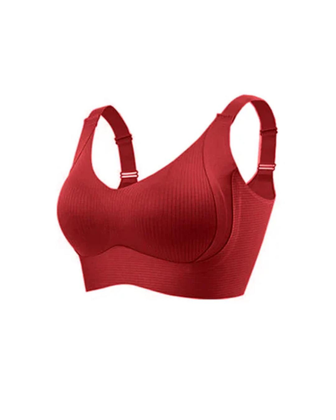 Women's Solid Color Four Rows Adjustable Wireless Bra