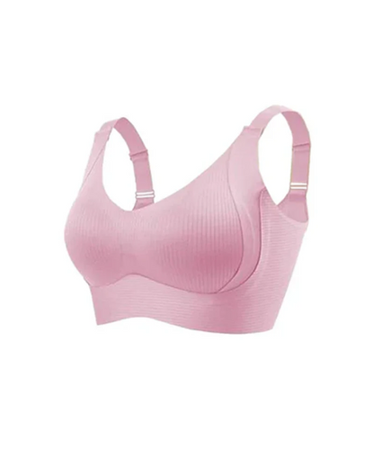 Women's Solid Color Four Rows Adjustable Wireless Bra