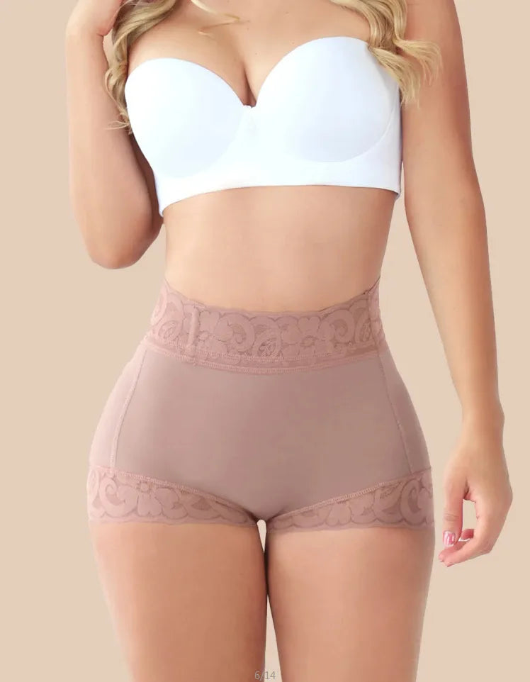 Low-waisted, seamless tummy control shorts