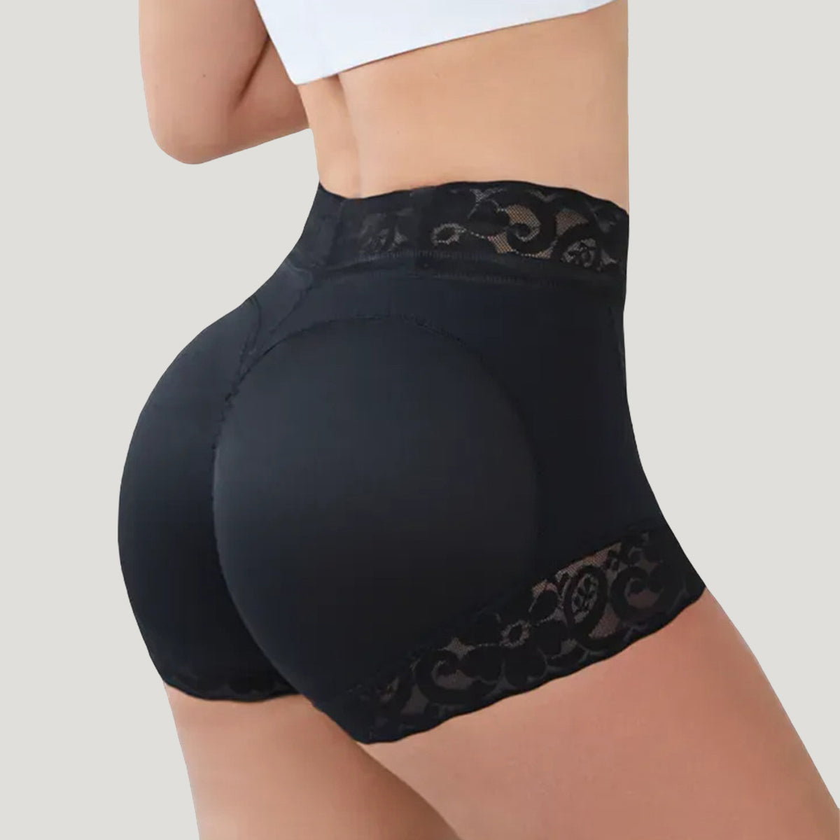 Low-waisted, seamless tummy control shorts