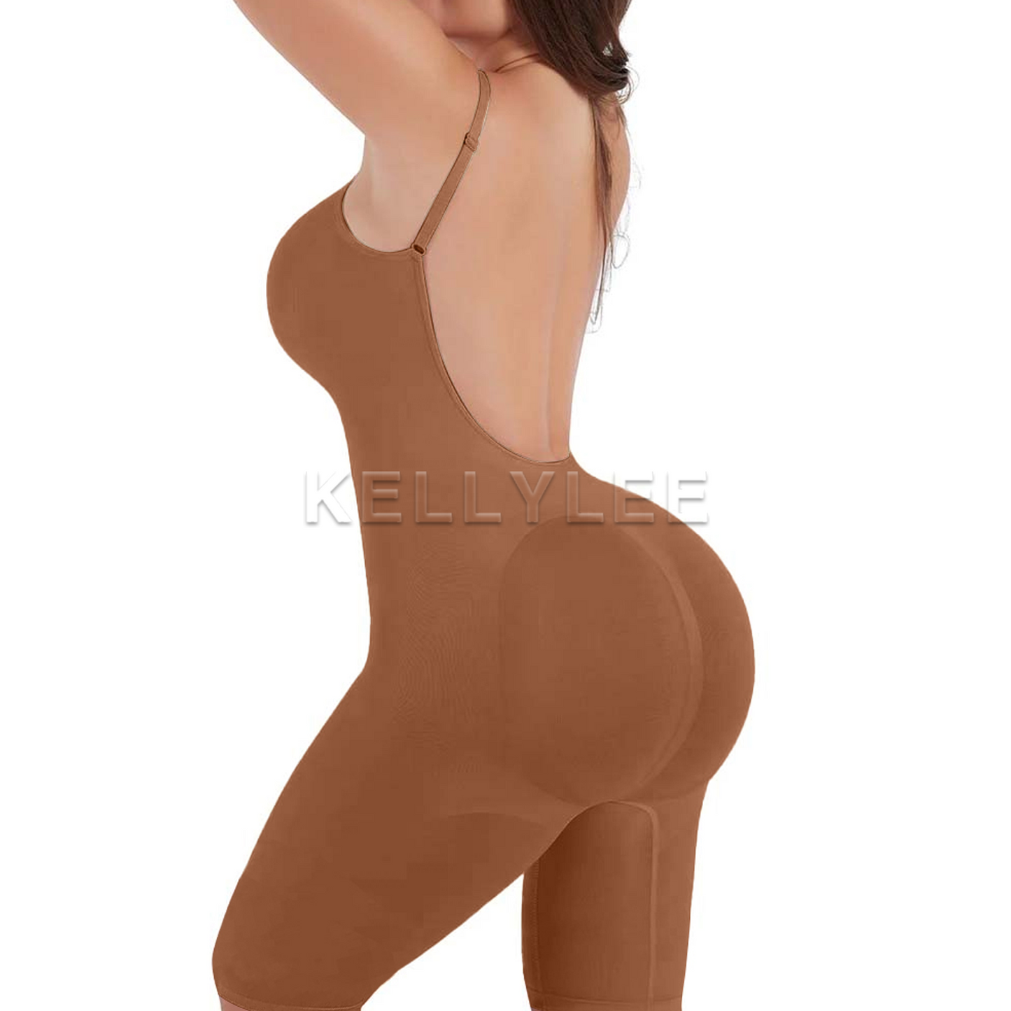 Seamless Backless Mid-Length Full Body Shaper