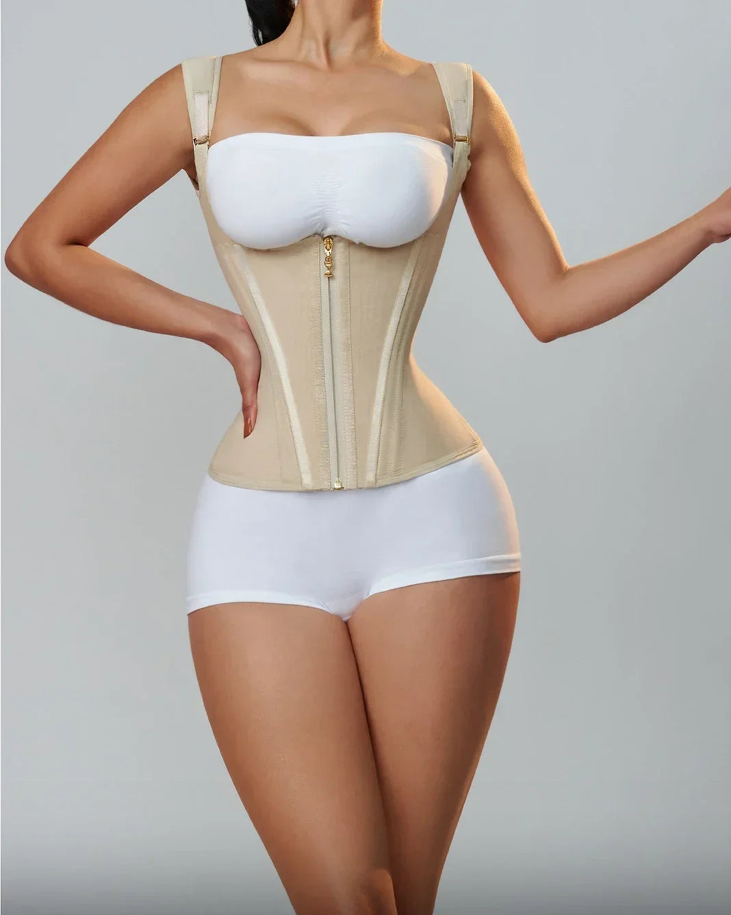 Waist Trainer for Women Corset Vest Body Shaper Cincher Trimmer Tank Top Sport Girdle with Steel Bones