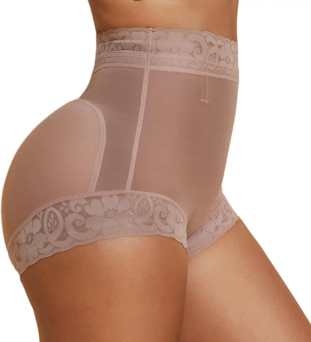 Low-waisted, seamless tummy control shorts