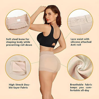 Low-waisted, seamless tummy control shorts