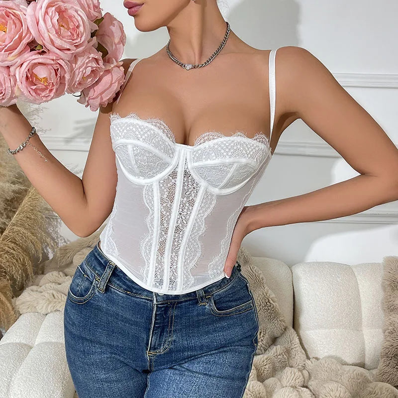 Sexy sheer lace bra