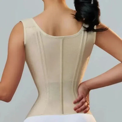 Waist Trainer for Women Corset Vest Body Shaper Cincher Trimmer Tank Top Sport Girdle with Steel Bones