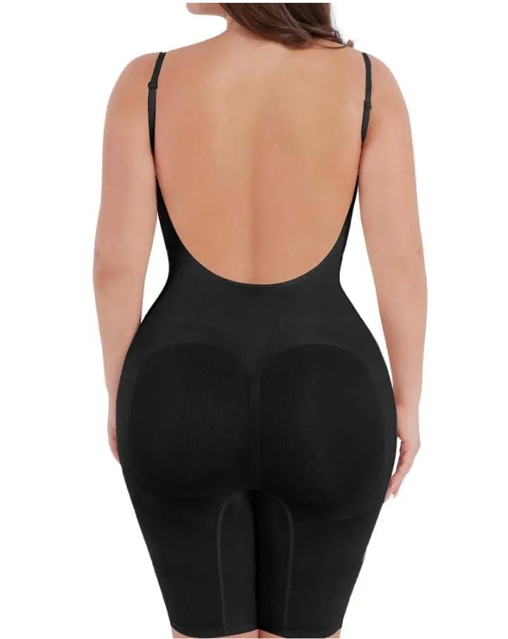 Seamless Backless Mid-Length Full Body Shaper